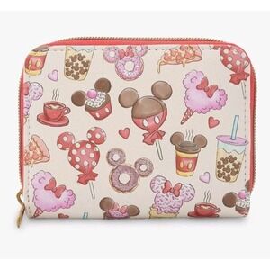 NWT Loungefly Disney Mickey Mouse & Minnie Valentine's Day Heart Treats Wallet
